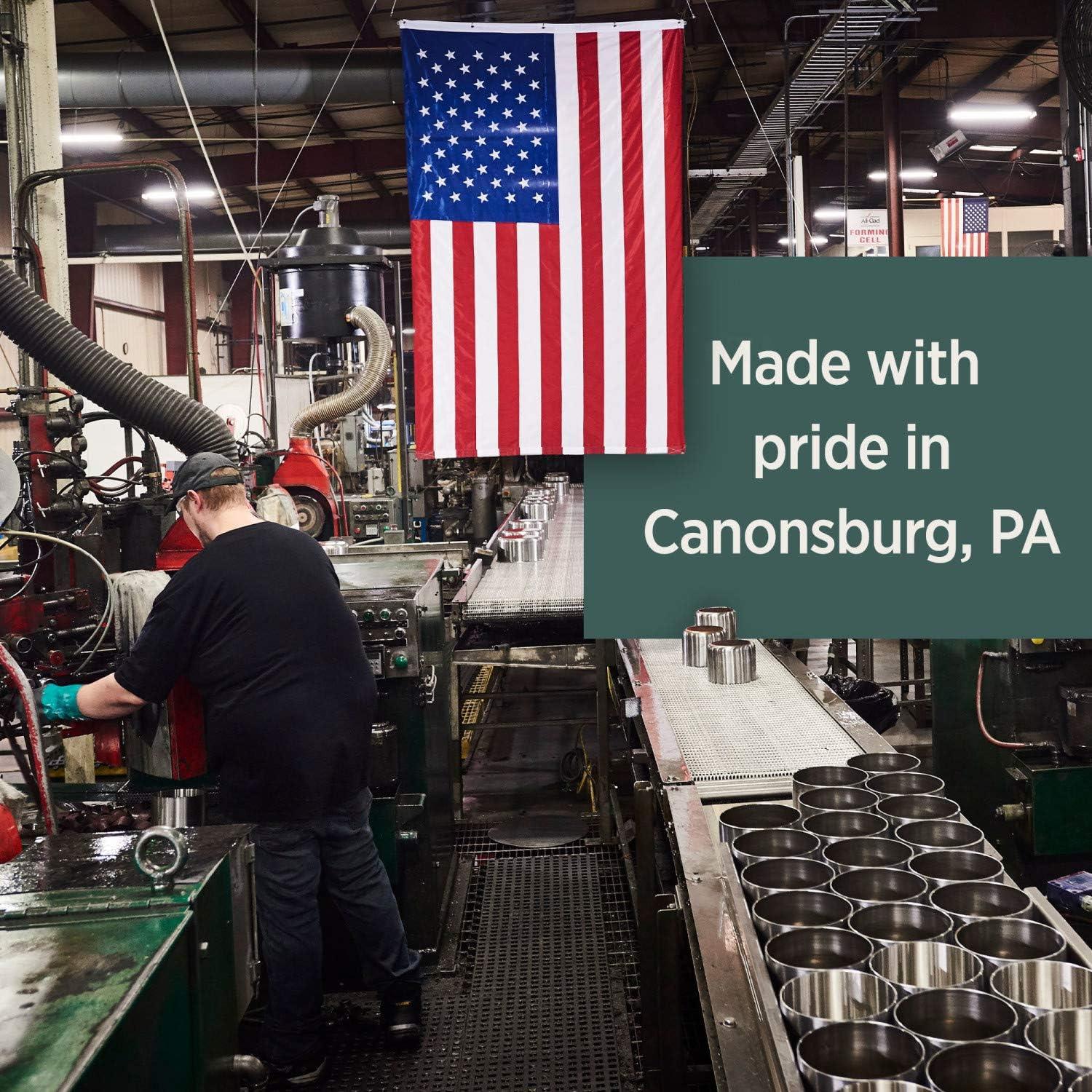 imageAllClad BD005707R D5 Brushed 1810 Stainless Steel 5Ply Bonded Dishwasher Safe Cookware Set 7Piece Silver7piece set