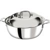 imageAllClad D3 3Ply Stainless Steel Dutch Oven 55 Quart Induction Oven Broiler Safe 600F Pots and Pans Cookware Silver