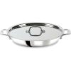 imageAllClad D3 3Ply Stainless Steel Universal Pan with Lid 3 Quart Induction Oven Broiler Safe 600F Pots and Pans Cookware Silver