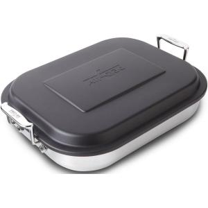 All-Clad Specialty Stainless Steel Lasagna Pan 12x15x2.75 Inch Induction Oven Broiler Safe 600F Frozen Lasagna, Pots and Pans, Cookware Silver(12 x 15 Inch)