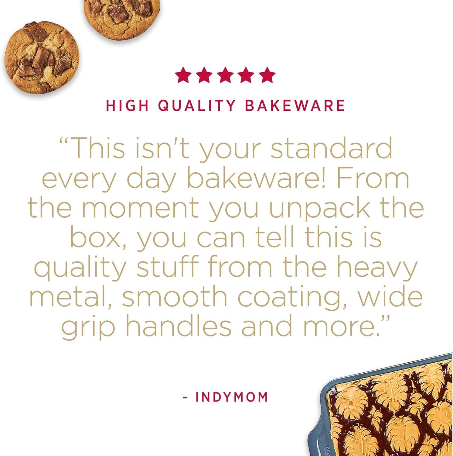 imageAllClad ProRelease Nonstick Square Baking Pan 8x8 Inch Oven Safe 450F Half Sheet Cookie Sheet Muffin Pan Cooling ampamp Baking Rack Round Cake Pan Loaf Pan Baking Pan Grey8 X 8 inch