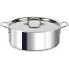 imageAllClad D3 3Ply Stainless Steel Stockpot 6 Quart Induction Oven Broiler Safe 600F Pots and Pans Cookware Silver