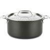 imageAllClad HA1 Hard Anodized Nonstick Stockpot MultiPot with Strainer 6 Quart Oven Broiler Safe 500F Strainer Pasta Strainer with Handle Pots and Pans Black