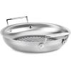 imageAllClad Outdoor Stainless Steel Round Basket 11 Inch Oven Broiler Safe 600F Pots and Pans Cookware SilverSilver