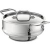 imageAllClad Specialty Stainless Steel Universal Steamer for Cooking 3 Quart Food Steamer Steamer Basket Silver3 quart
