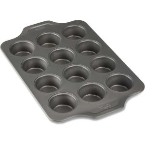 All-Clad Pro-Release Nonstick Bakeware Muffin Pan 12 Cup Oven Safe 450F Half Sheet, Cookie Sheet, Muffin Pan, Cooling & Baking Rack, Round Cake Pan, Loaf Pan, Baking Pan Grey