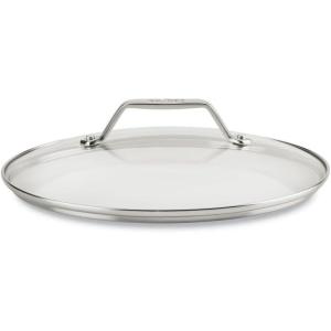 All Clad Essentials Nonstick Cookware Glass Lid, 12 inch(Stainless Steel)