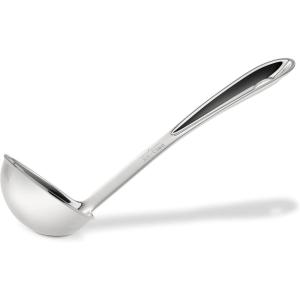 All-Clad Specialty Stainless Steel Kitchen Gadgets Large Soup Ladle Kitchen Tools, Kitchen Hacks Silver(Silver)