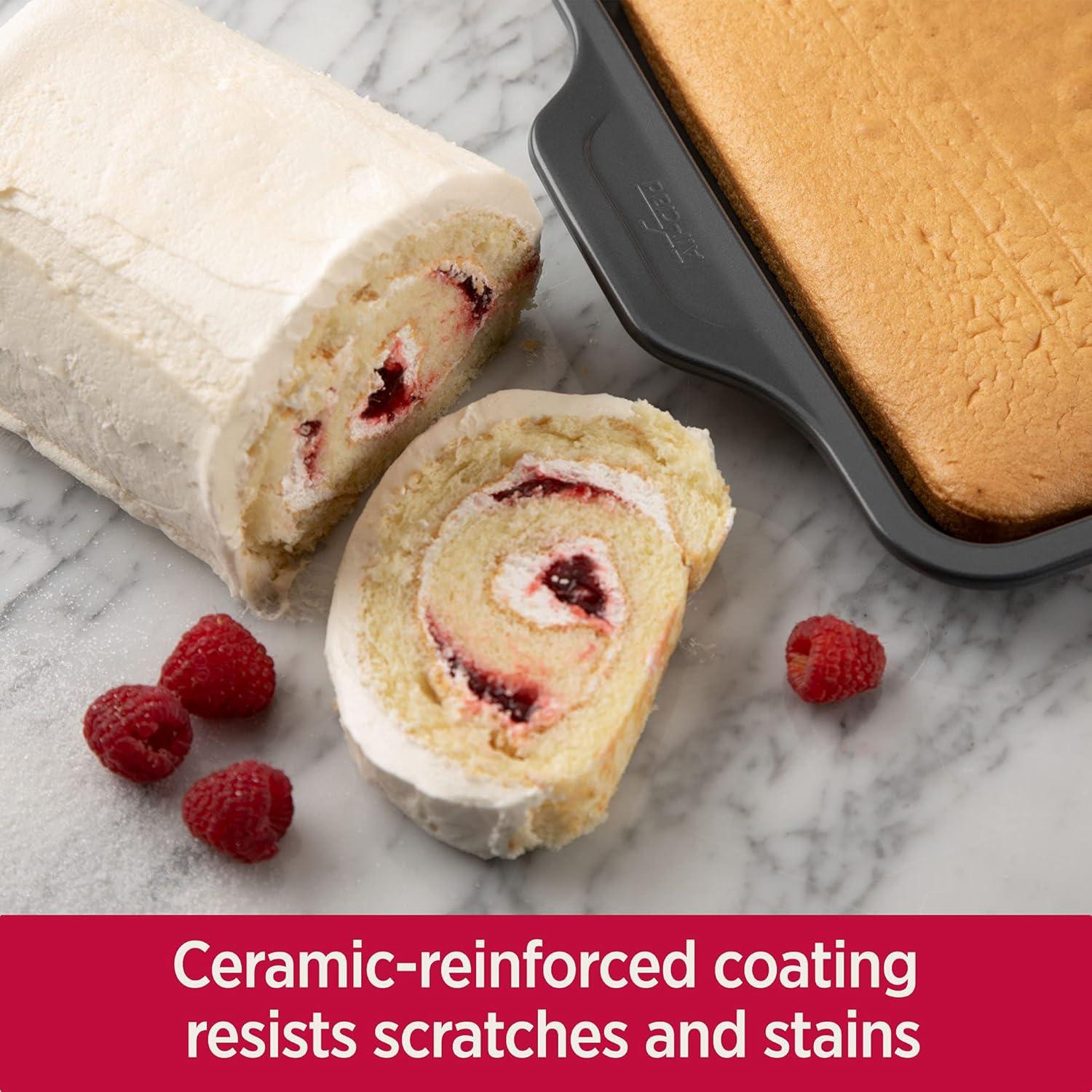 imageAllClad ProRelease Nonstick Bakeware Jelly Roll Pan 10x15 Inch Oven Safe 450F Half Sheet Cookie Sheet Muffin Pan Cooling amp Baking Rack Round Cake Pan Loaf Pan Baking Pan GreyGray