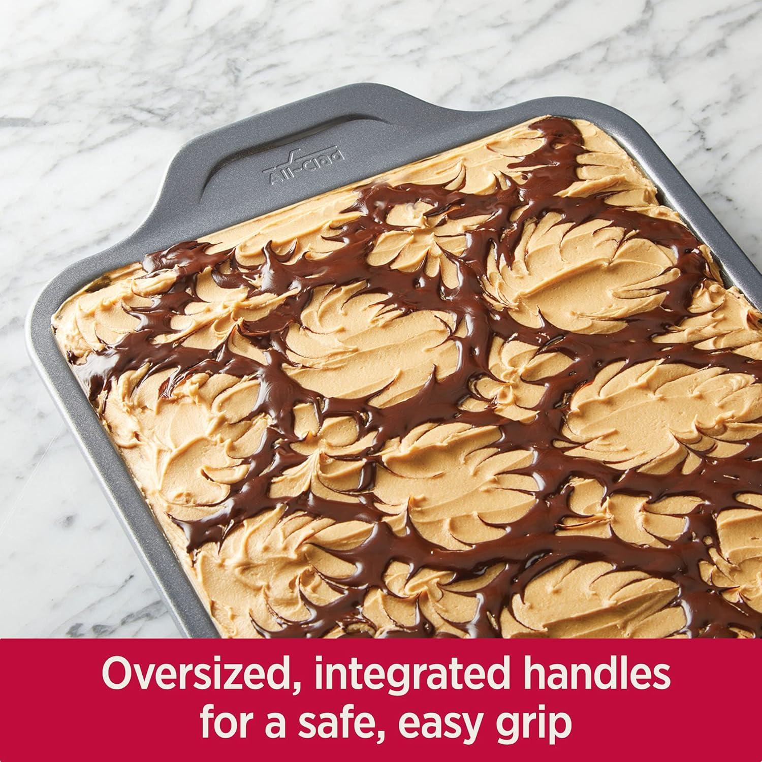 imageAllClad ProRelease Nonstick Bakeware Jelly Roll Pan 10x15 Inch Oven Safe 450F Half Sheet Cookie Sheet Muffin Pan Cooling amp Baking Rack Round Cake Pan Loaf Pan Baking Pan GreyGray