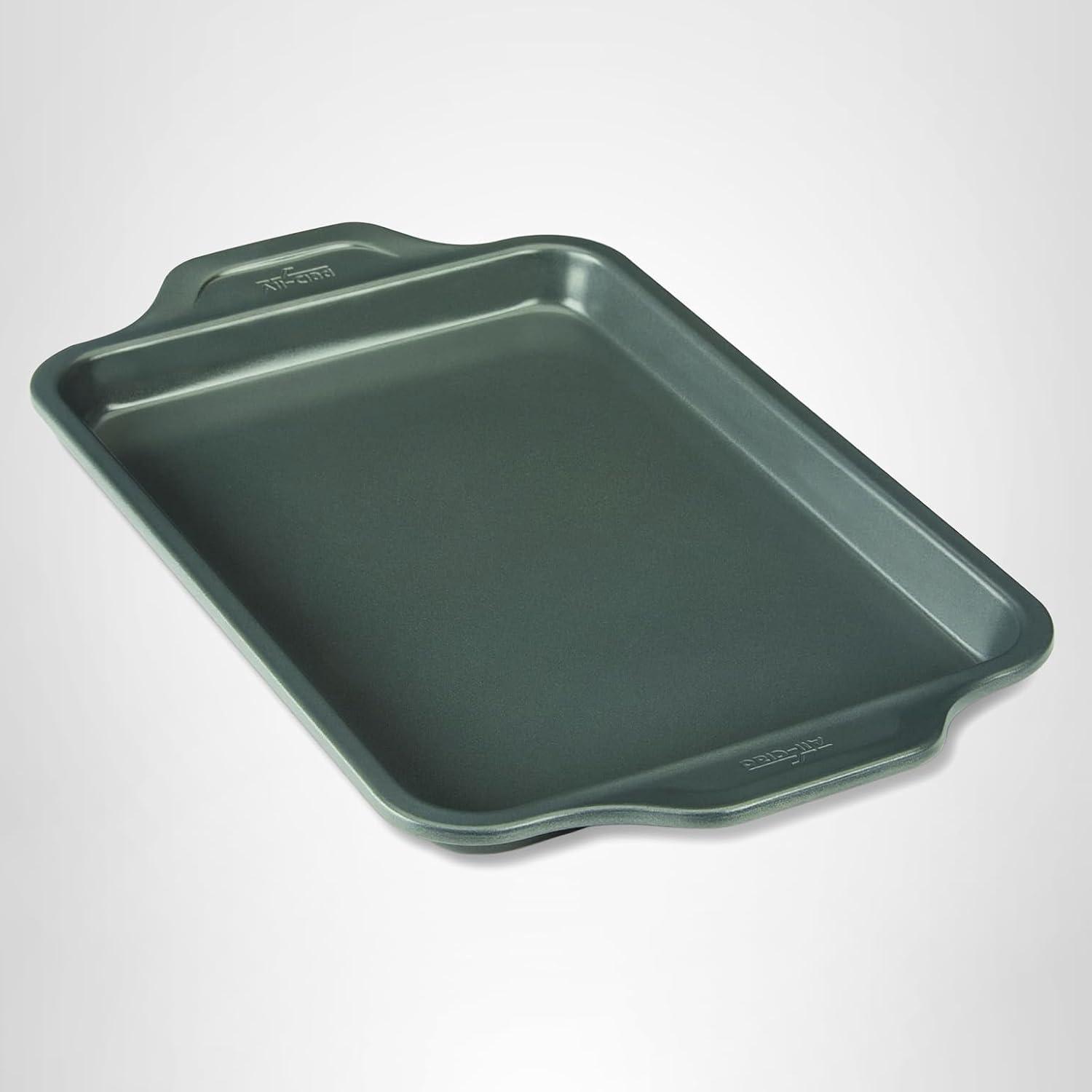 imageAllClad ProRelease Nonstick Bakeware Jelly Roll Pan 10x15 Inch Oven Safe 450F Half Sheet Cookie Sheet Muffin Pan Cooling amp Baking Rack Round Cake Pan Loaf Pan Baking Pan GreyGray