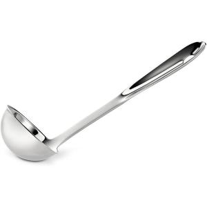 All-Clad Specialty Stainless Steel Kitchen Gadgets Soup Ladle Kitchen Tools, Kitchen Hacks Silver